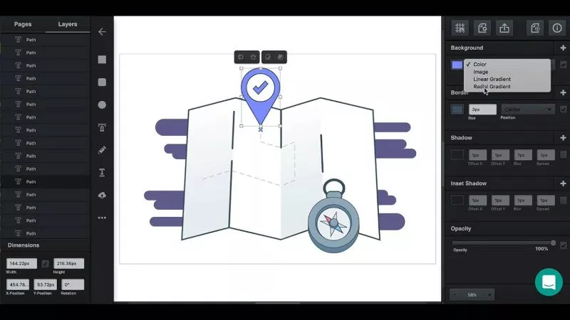 Aplikasi Vectr untuk desain di Linux Aplikasi Vectr untuk desain di Linux