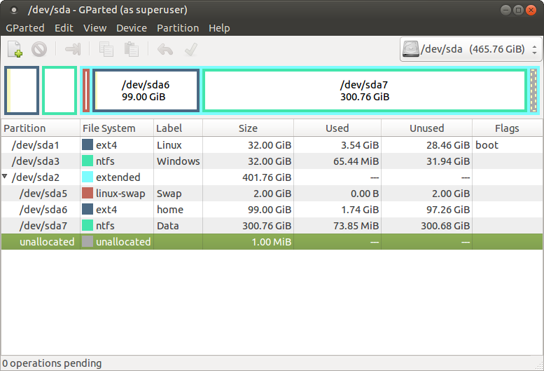 Partisi ubuntu Partisi ubuntu