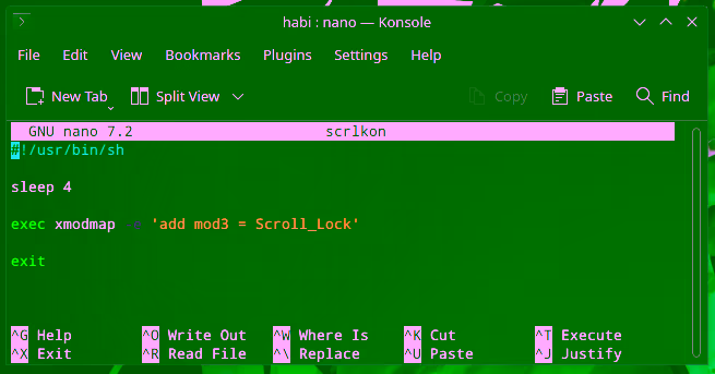 otomatis tambahkan tombol Scroll Lock