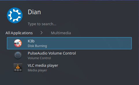 Aplikasi multimedia Kubuntu Aplikasi multimedia Kubuntu