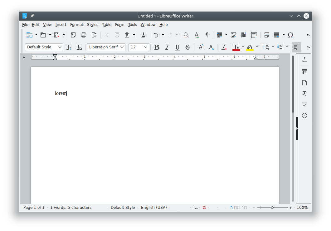 Libreoffice Lorem