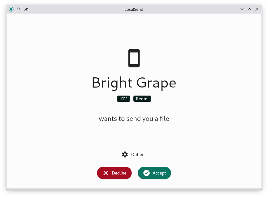 Konfirmasi pengiriman file
