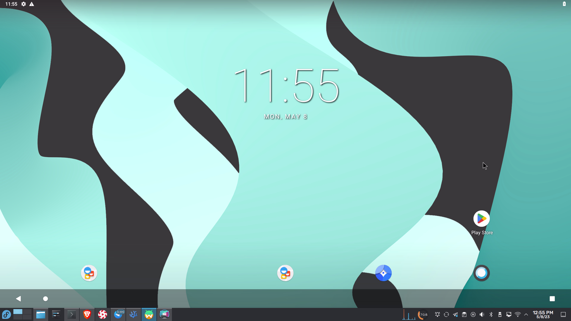 Hasil emulator waydroid